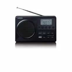 Lenco MPR-035 Kompaktes tragbares FM Radio mit LCD-Display