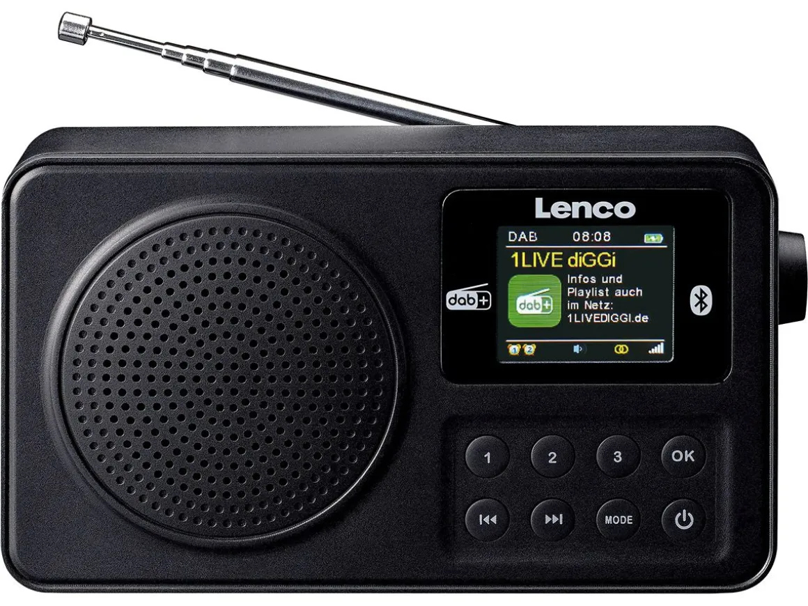Lenco PDR-033BK Digitalradio