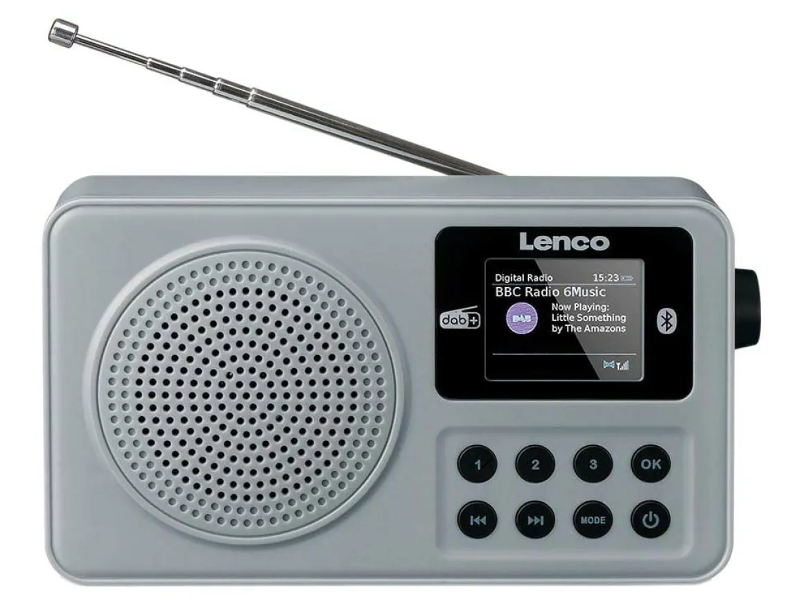 Lenco PDR-034GY DAB+ Radio - Grau