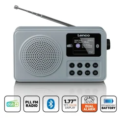 Lenco PDR-034GY DAB+ Radio - Grau