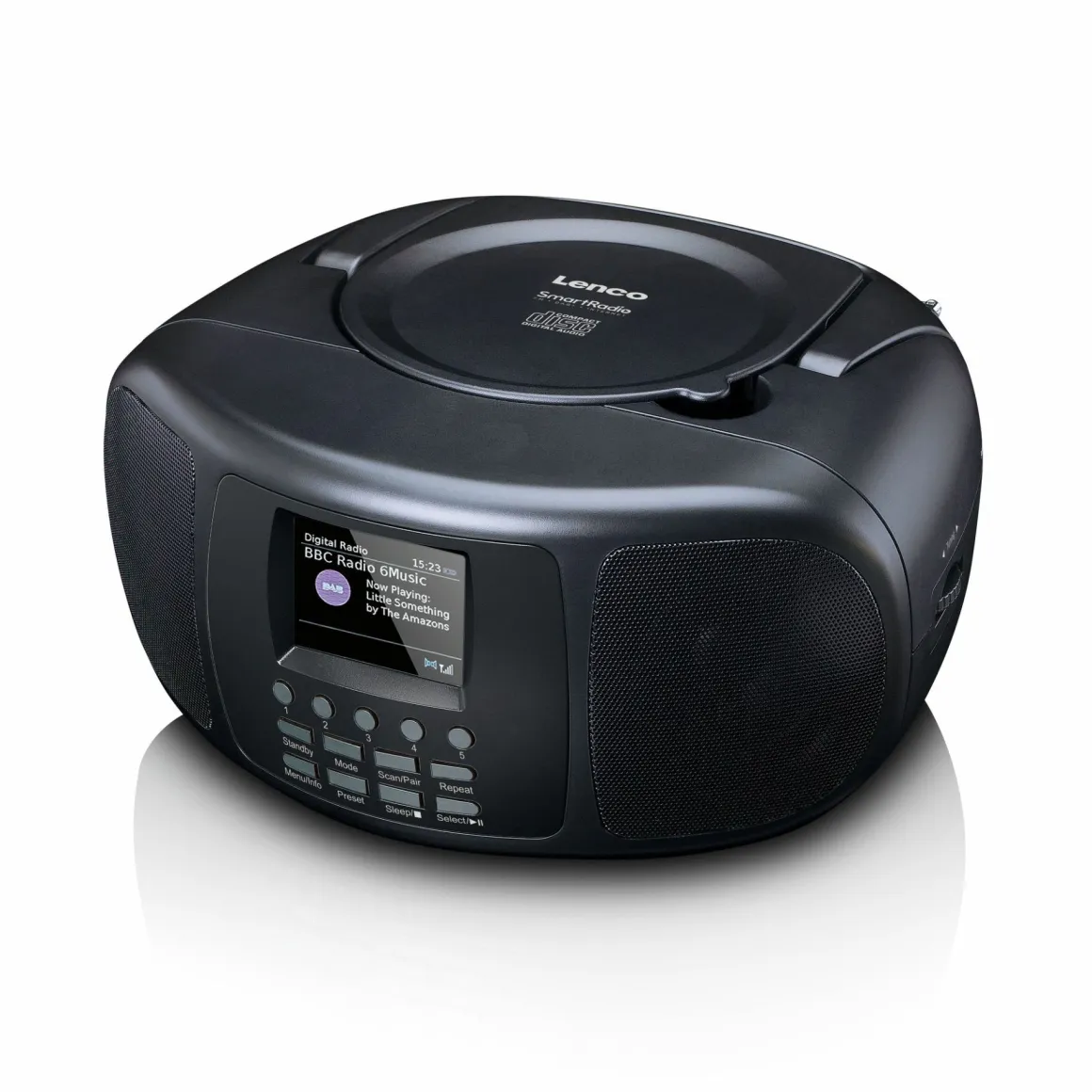 Lenco SCD-6000BK Tragbares Internetradio mit Bluetooth