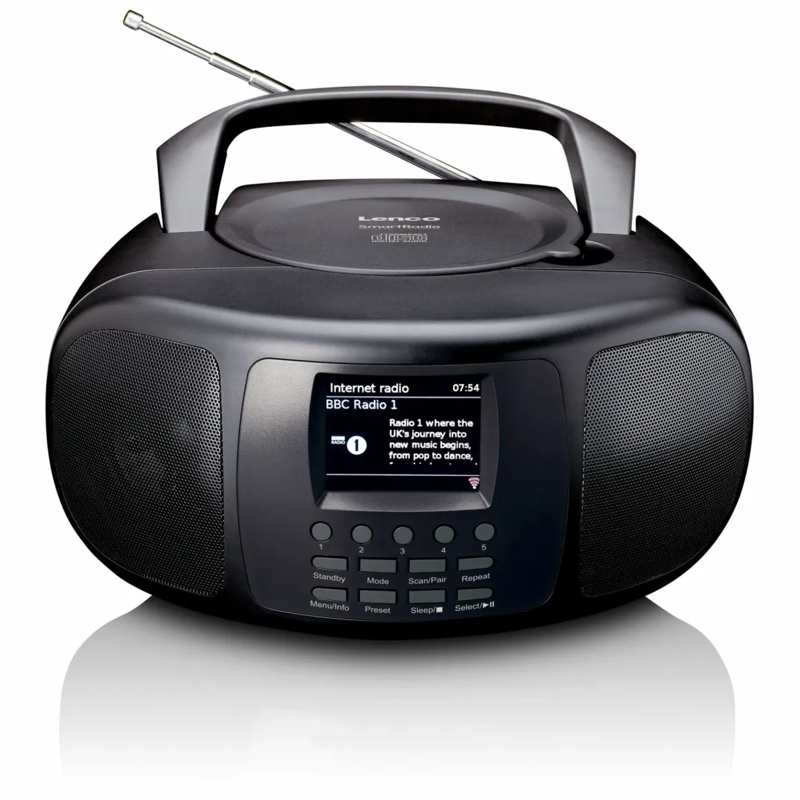Lenco SCD-6000BK Tragbares Internetradio mit Bluetooth