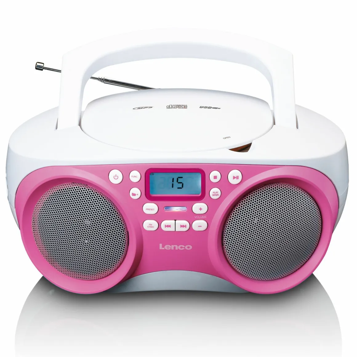 Lenco SCD-301 Radio - Pink