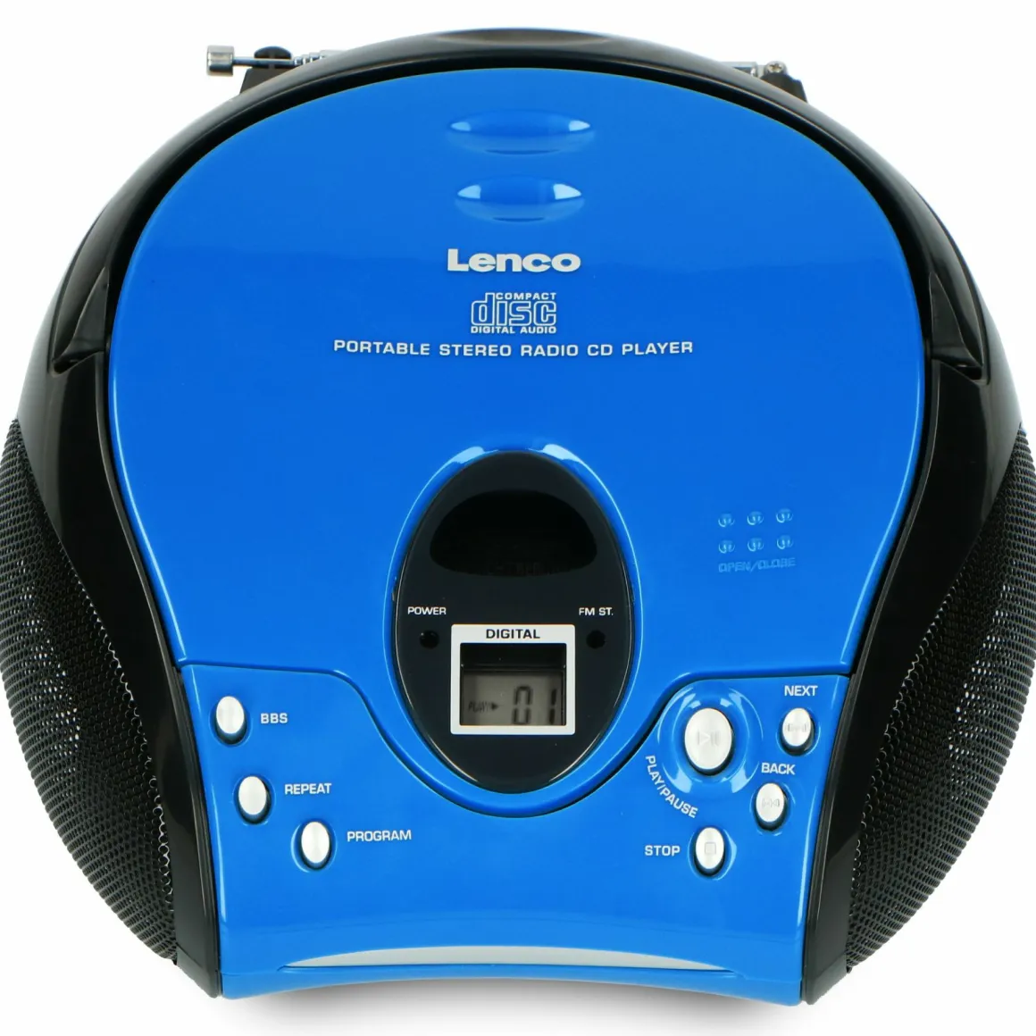 Lenco SCD-24 Tragbares FM-Radio - Blue