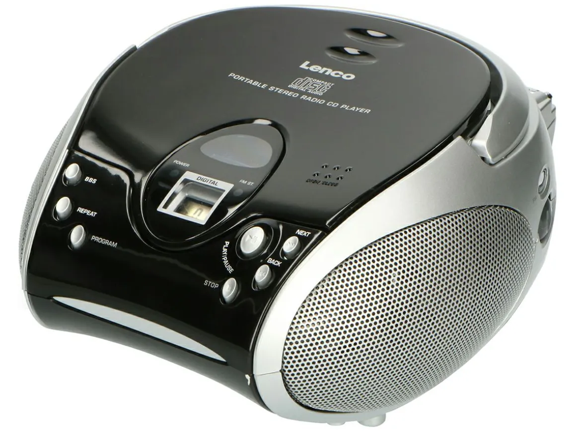 Lenco SCD-24 Tragbares FM-Radio - Black