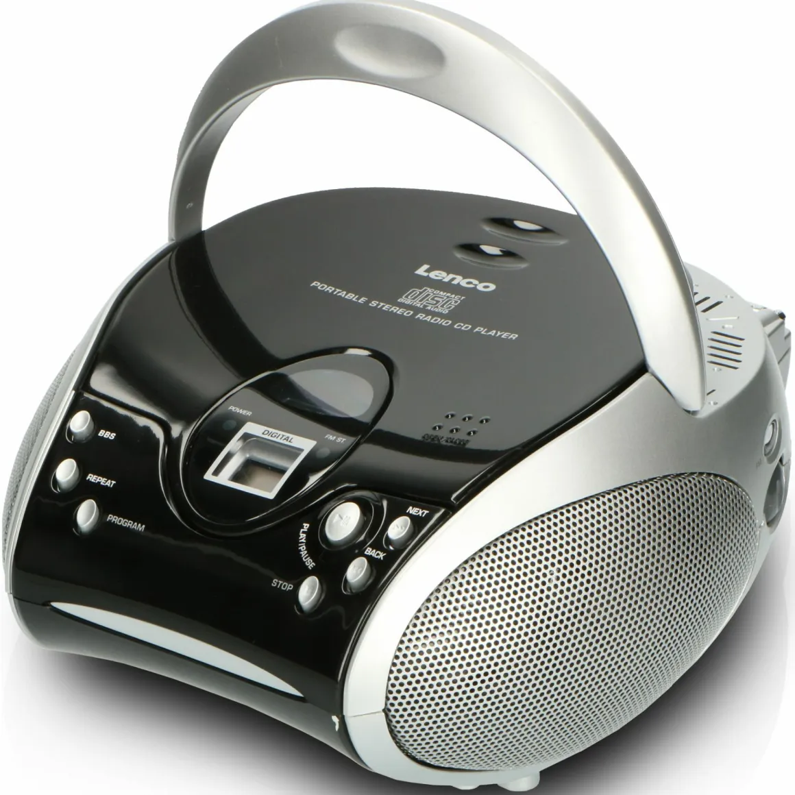 Lenco SCD-24 Tragbares FM-Radio - Black