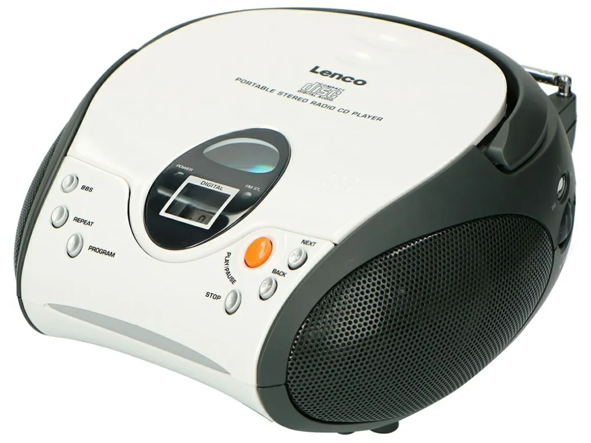 Lenco SCD-24 Tragbares FM-Radio - White
