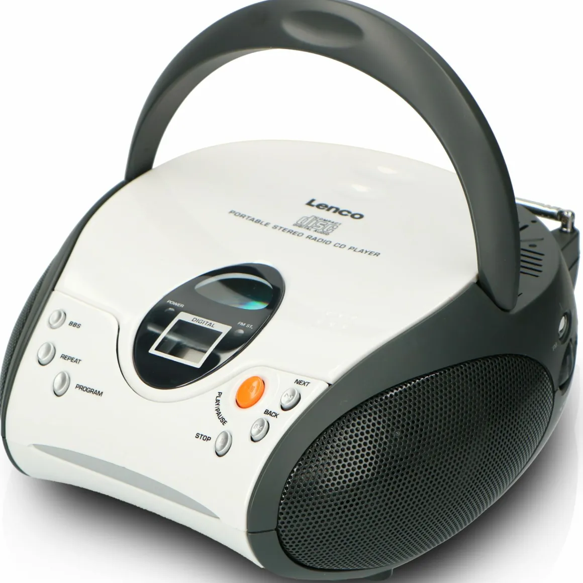 Lenco SCD-24 Tragbares FM-Radio - White