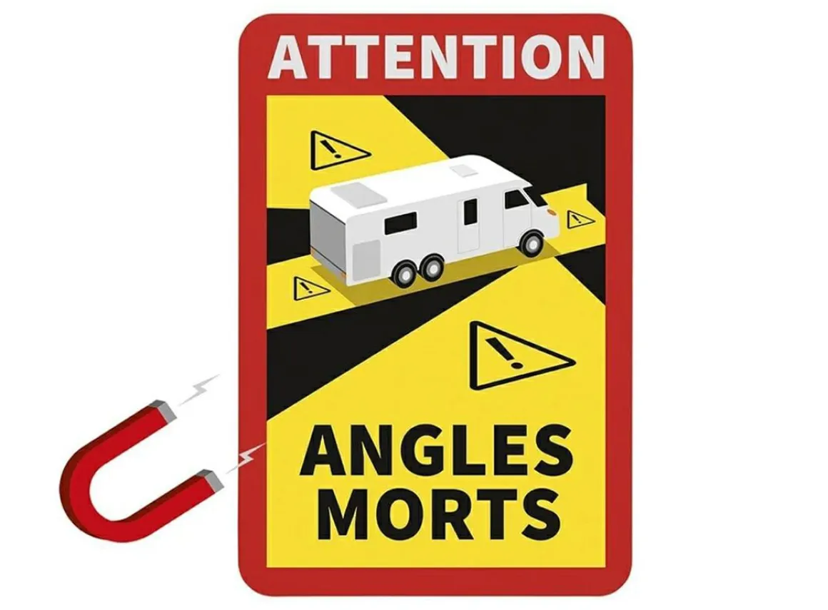 Magnetischer Aufkleber "Attention" Camper