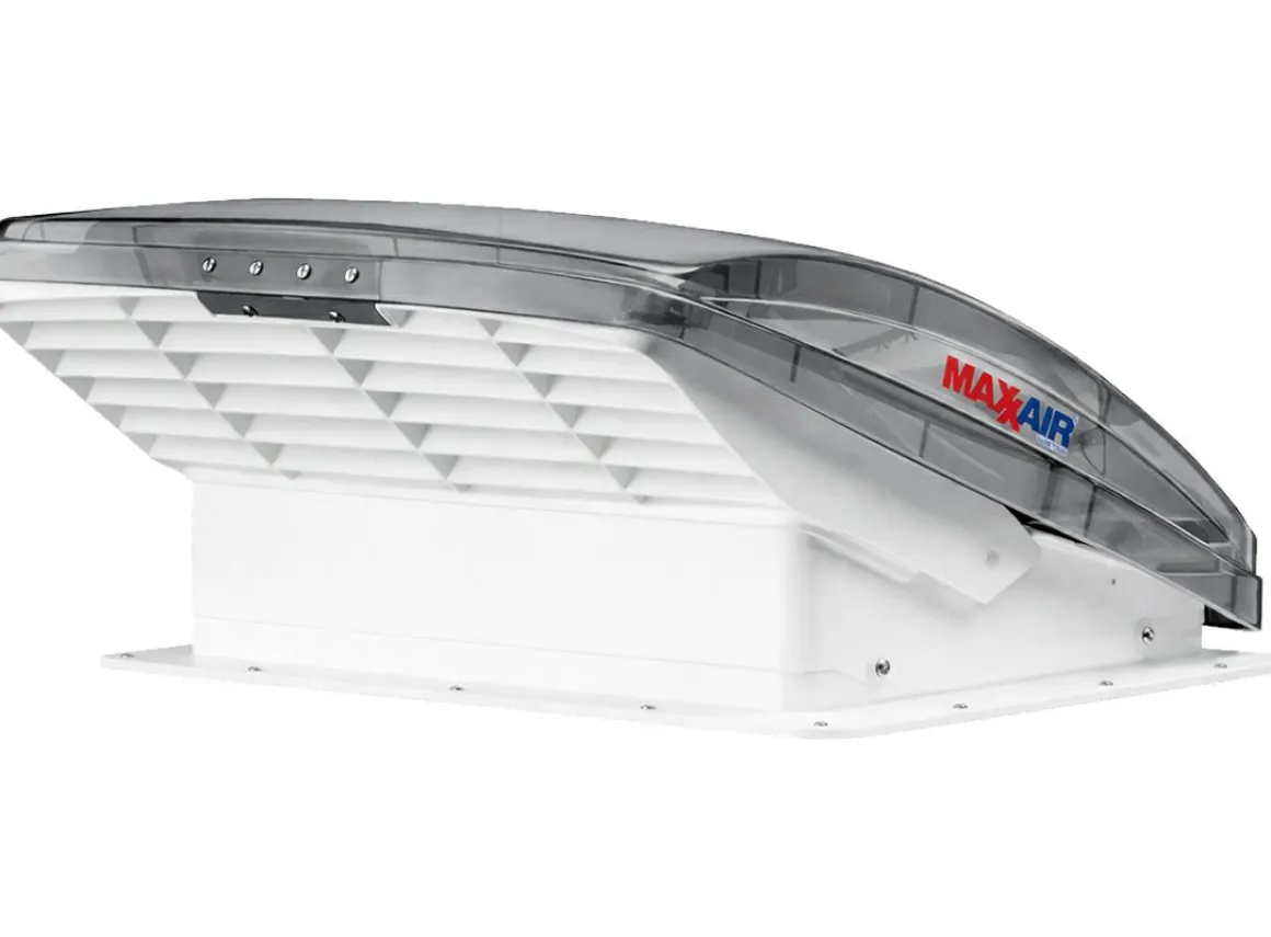 Maxxfan Deluxe 40 x 40 Dachluke mit Ventilator - transparent