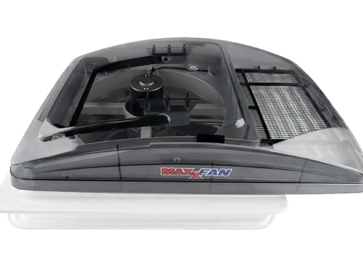 Maxxfan Deluxe 40 x 40 Dachluke mit Ventilator - transparent