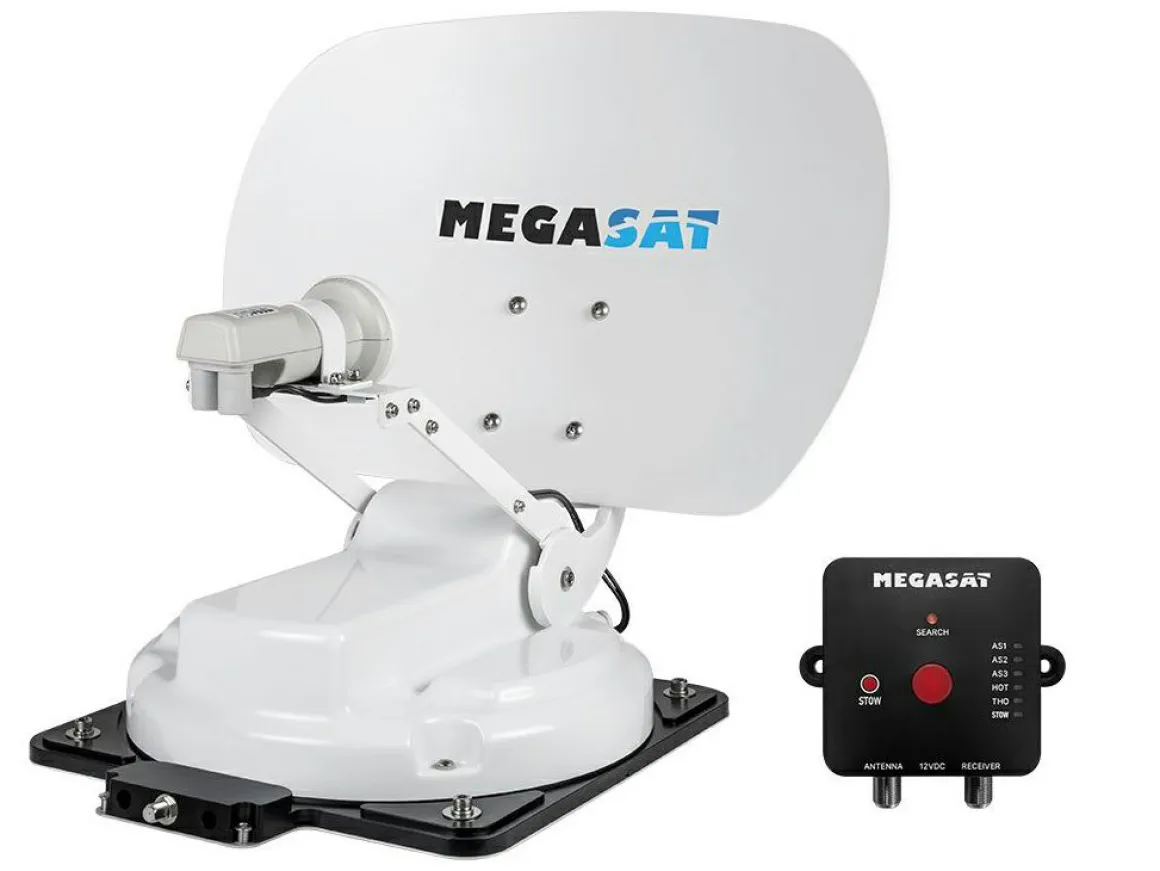 Megasat Caravanman Kompakt 4 vollautomatische Sat Antenne - White