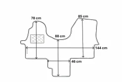 Mercedes Sprinter ab 2019 Fahrerhausmatte
