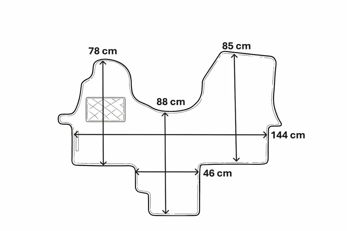 Mercedes Sprinter ab 2019 Fahrerhausmatte