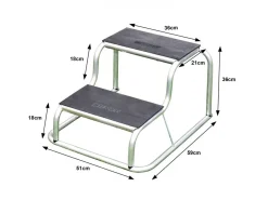Milenco Aluminium Rubber Double Step