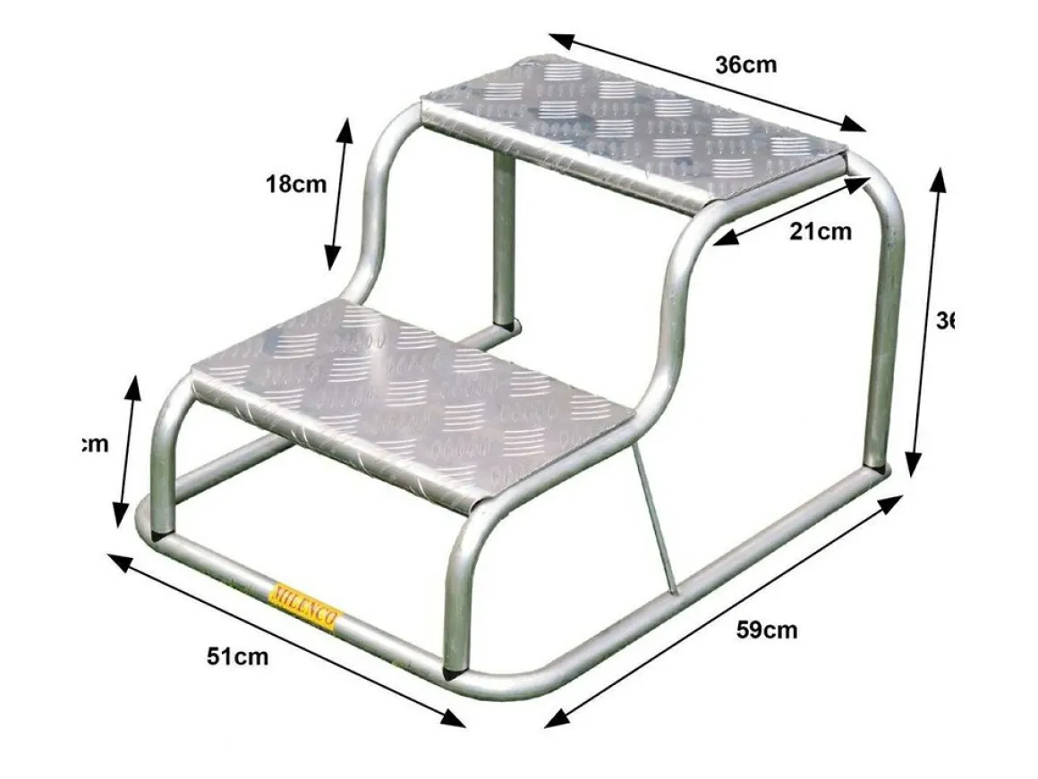 Milenco Original Aluminium Double Step