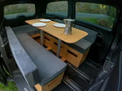 Moonbox 124cm Natur Van Campingbox mit Tisch