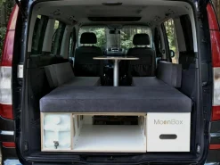 Moonbox 119 cm White Van Campingbox mit Tisch