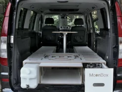 Moonbox 119 cm White Van Campingbox mit Tisch