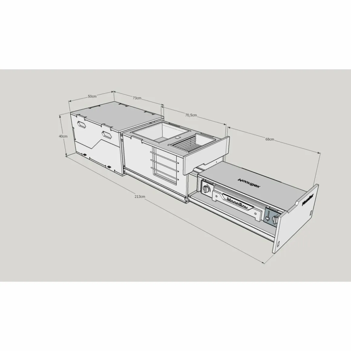 Moonbox Kitchenbox - UV-Lack