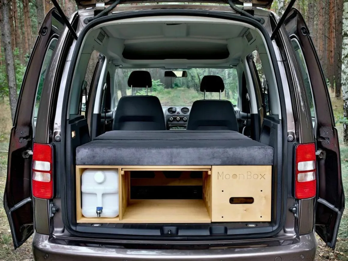 Moonbox Minivan 115cm Natur Campingbox