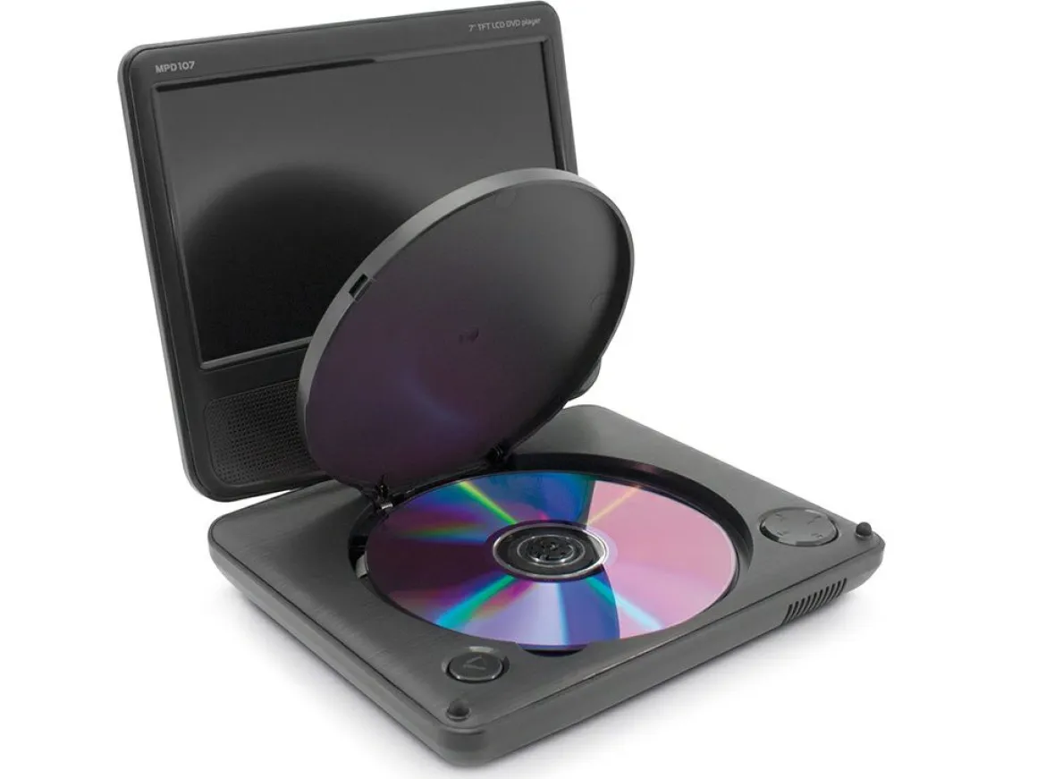 MPD107 Tragbarer DVD-Player - 7 Zoll Schwarz
