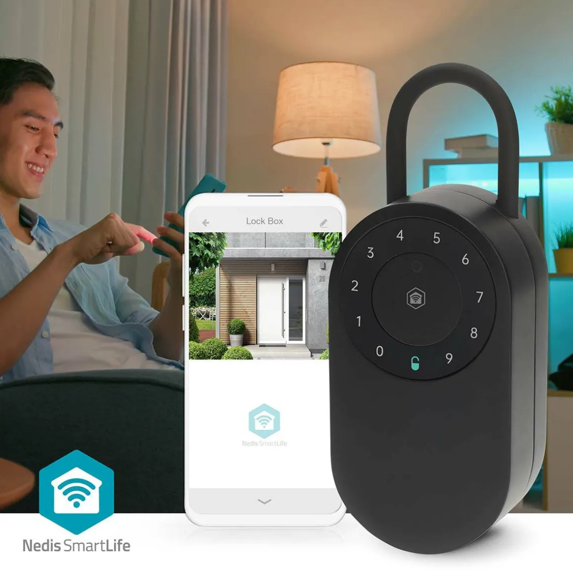 Nedis BTHKB11BK SmartLife Schlüsselsafe - Schwarz