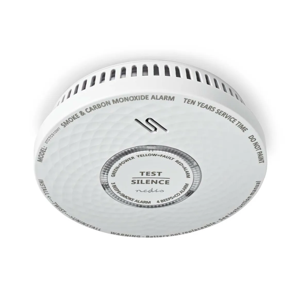 Nedis DTCTCS10WT Smoke & Kohlenmonoxid-Alarm