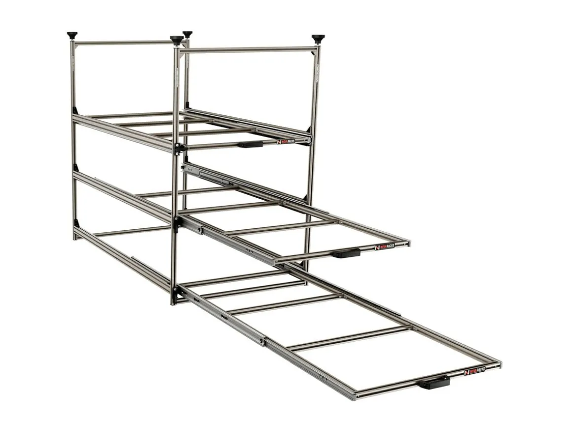 Nova Racks Serie M 3 Ebenen Seitenauszug - 60x120x132 cm