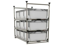 Nova Racks Serie M 3 Ebenen Seitenauszug - 60x120x132 cm