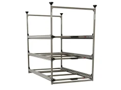 Nova Racks Serie M 3 Ebenen Seitenauszug - 60x120x132 cm
