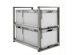 Nova Racks Serie V 2 Ebenen Heckauszug - 40x90x75 cm