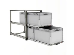 Nova Racks Serie V 2 Ebenen Heckauszug - 40x90x75 cm