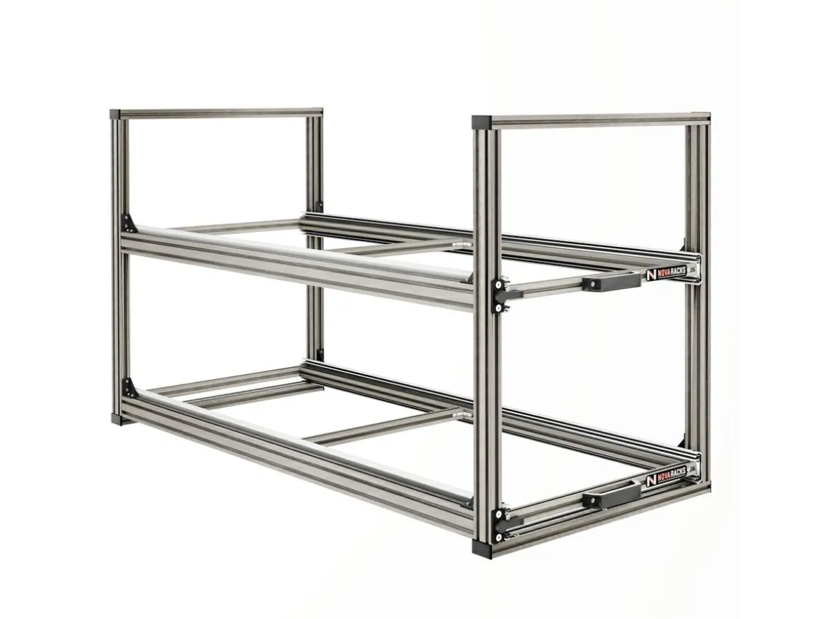 Nova Racks Serie V 2 Ebenen Heckauszug - 40x120x65 cm