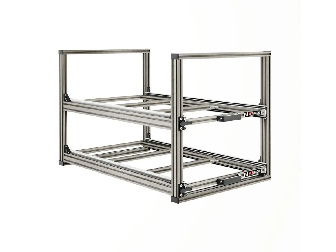Nova Racks Serie V 2 Ebenen Heckauszug - 40x90x55 cm
