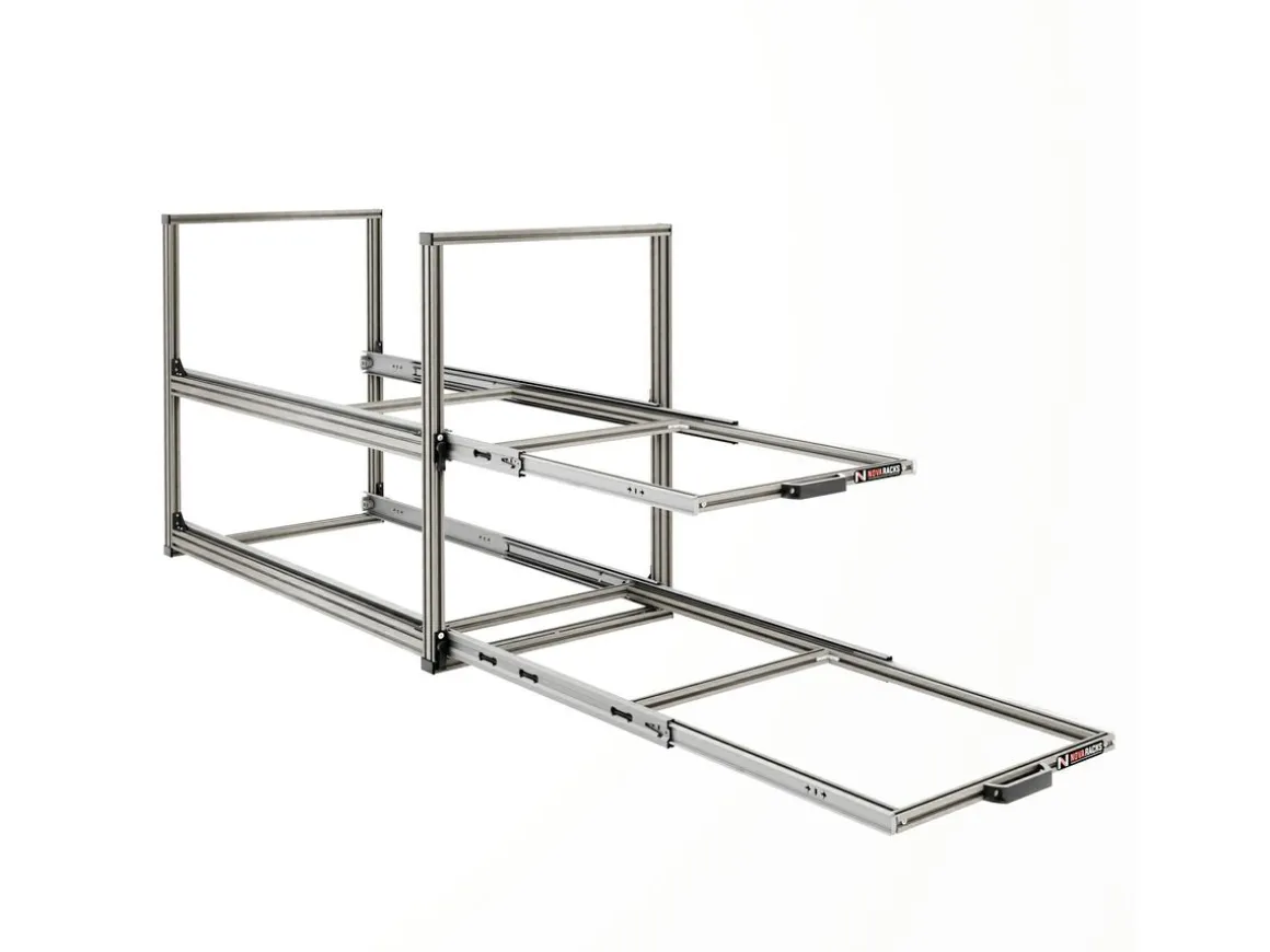 Nova Racks Serie V 2 Ebenen Heckauszug - 40x120x75 cm