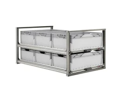 Nova Racks Serie V 2 Ebenen Heckauszug - 60x120x55 cm