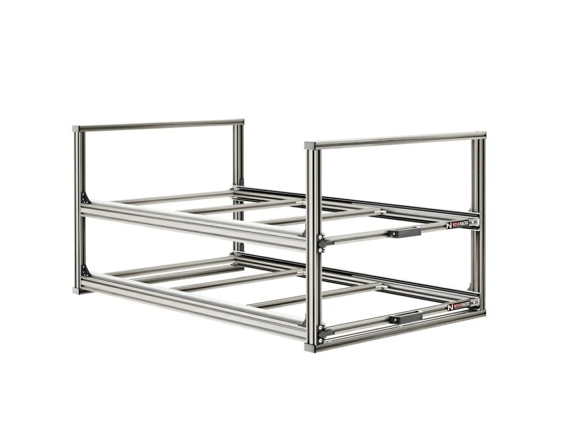 Nova Racks Serie V 2 Ebenen Heckauszug - 60x120x55 cm