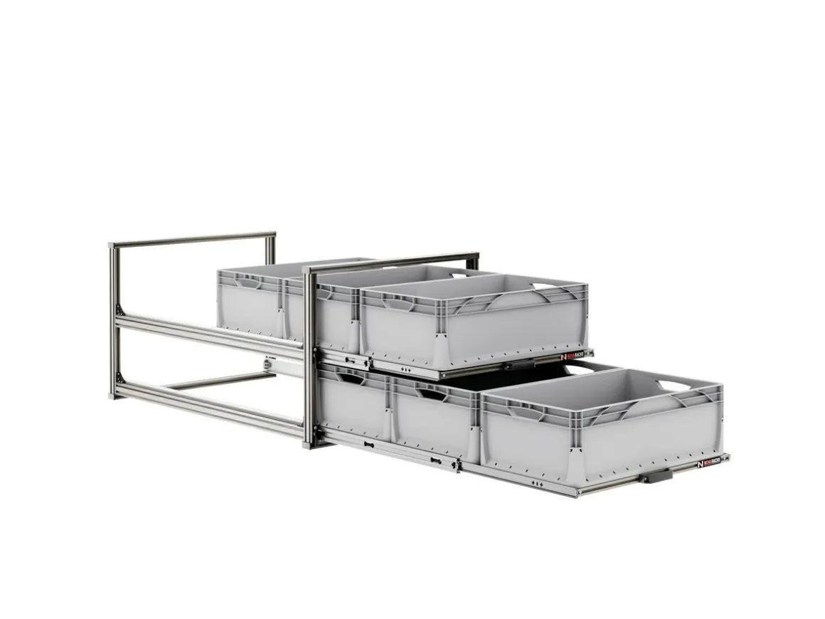 Nova Racks Serie V 2 Ebenen Heckauszug - 60x120x55 cm