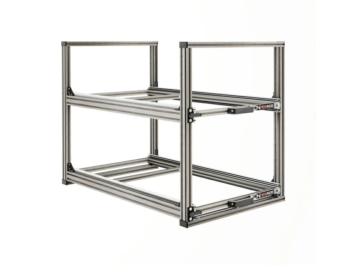 Nova Racks Serie V 2 Ebenen Heckauszug - 40x90x65 cm
