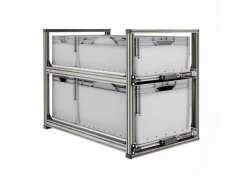 Nova Racks Serie V 2 Ebenen Heckauszug - 40x90x65 cm