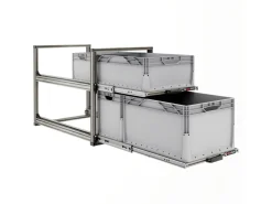 Nova Racks Serie V 2 Ebenen Heckauszug - 40x90x65 cm