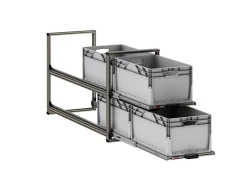 Nova Racks Serie V 2 Ebenen Heckauszug - 40x120x55 cm