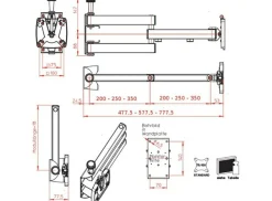 Novus Sky 350 Fehrnsehhalterung - grey