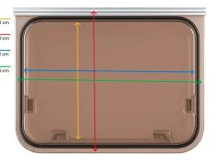 NRF America 700 x 300 mm Fenster - bronze