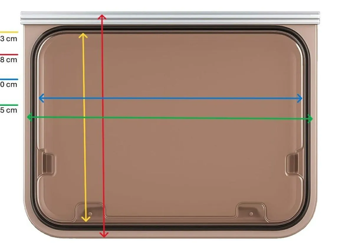 NRF America 700 x 500 mm Fenster - bronze