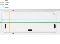 NRF 700 x 300 mm getöntes Klappfenster mit Doppelverglasung - Grey
