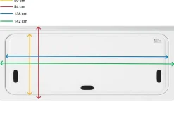 NRF 1450 x 600 mm getöntes Klappfenster mit Doppelverglasung - Grey