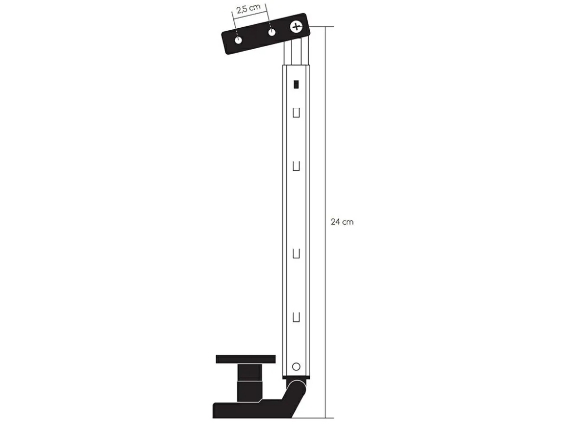 Obelink 24 cm Fensteraussteller Polyfix mit Klicksystem - Rechts