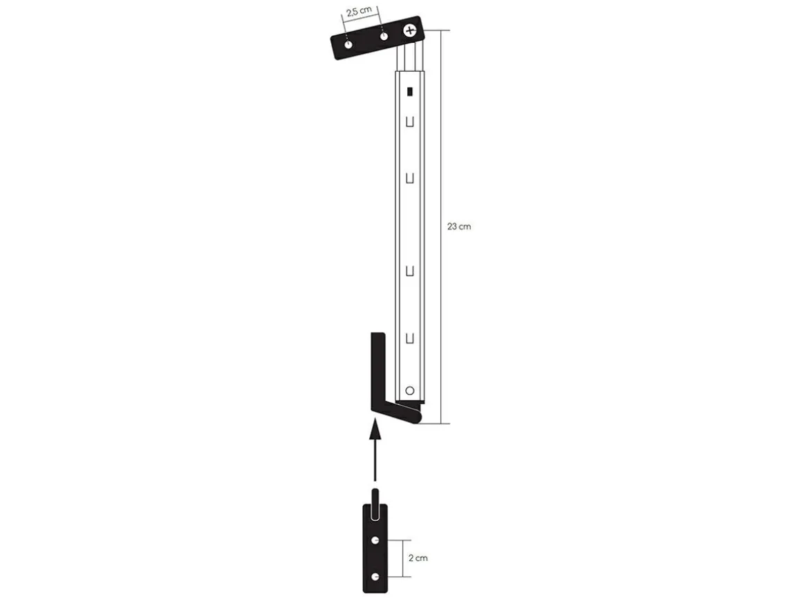 Obelink 23 cm Polyfix Fensteraussteller - Links
